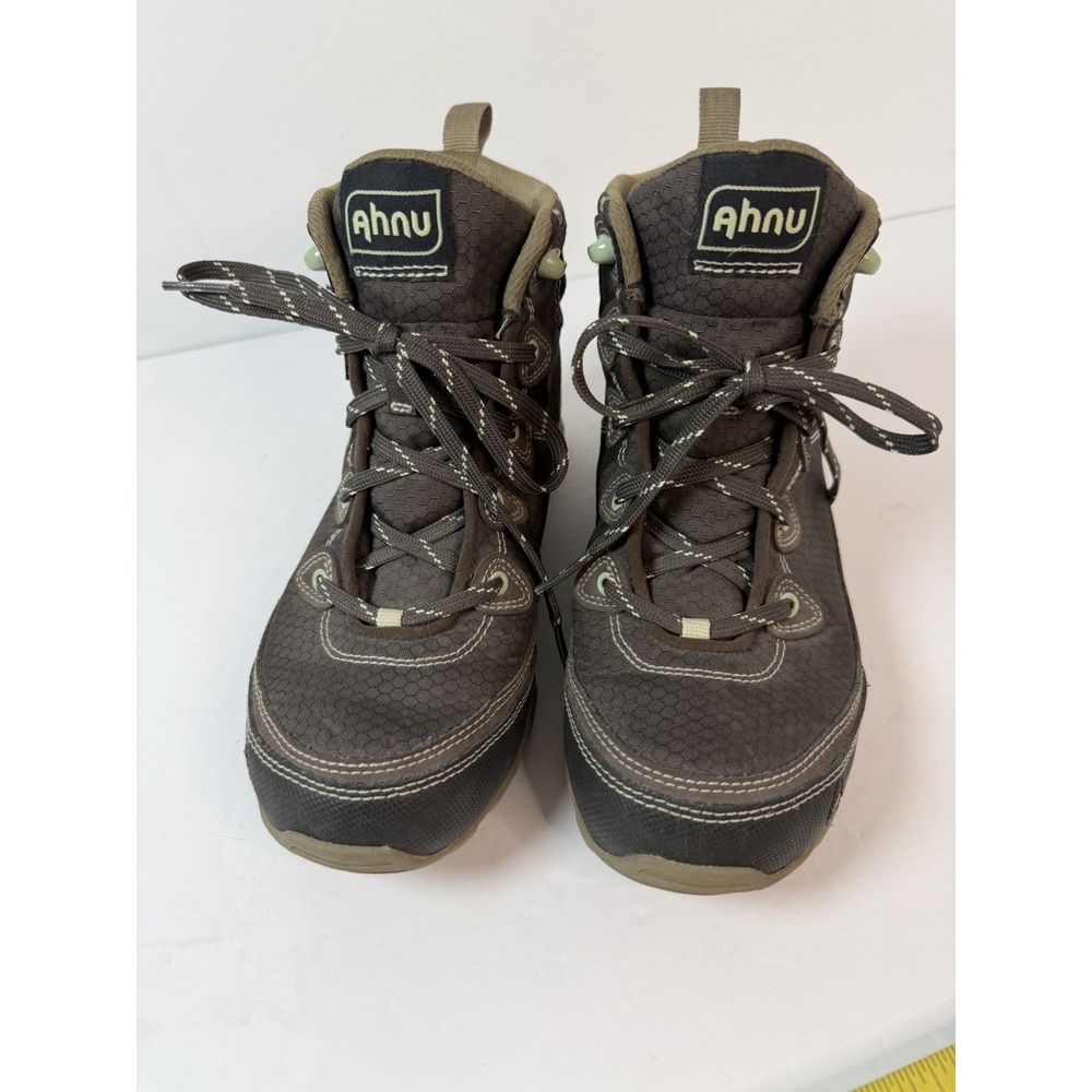 Ahnu‎ Sugarpine Boots Womens 6.5 Brown Waterproof Mid Leather Hiking